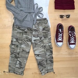 Camo Utility Long Shorts